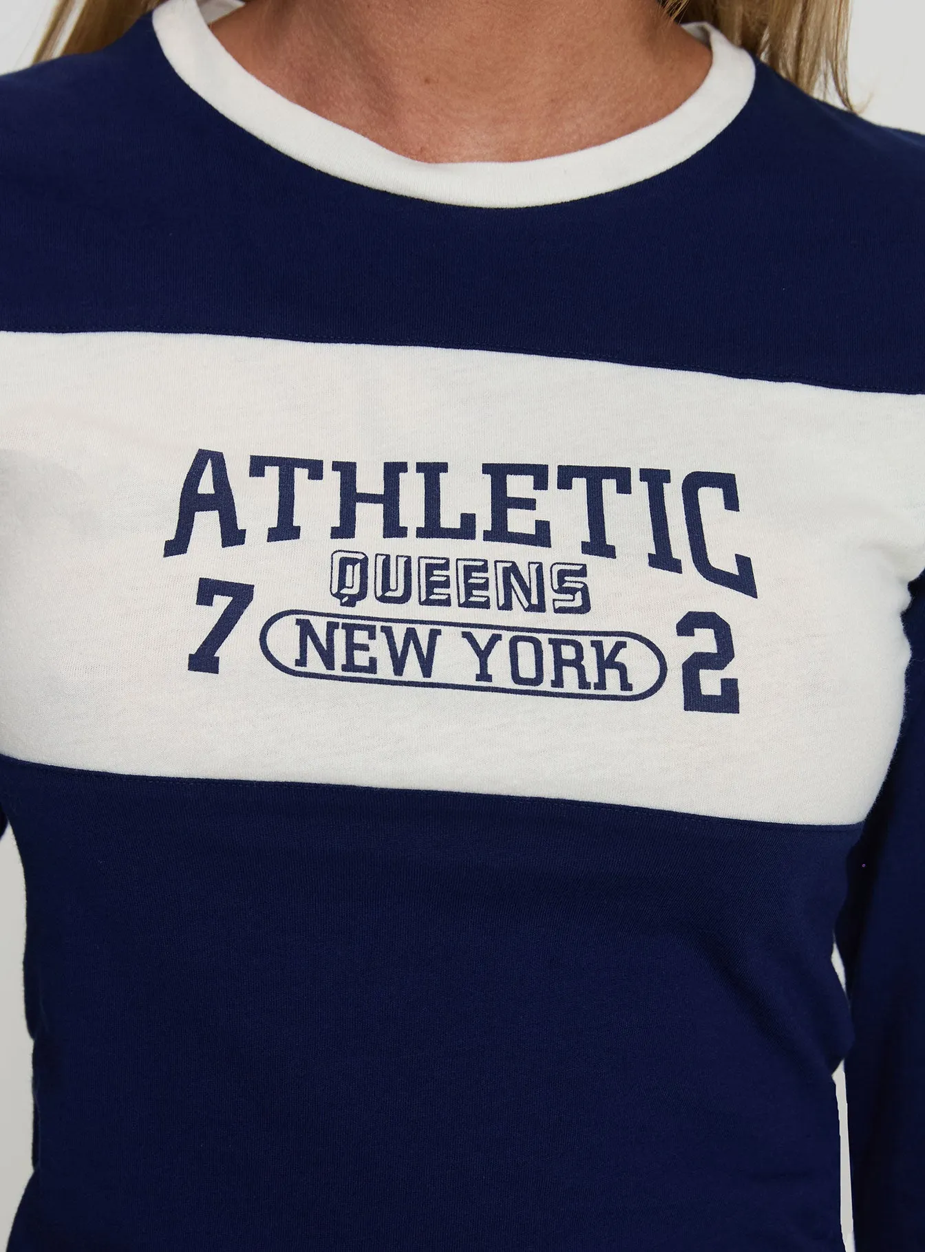 72 Athletic Long Sleeve Top Blue