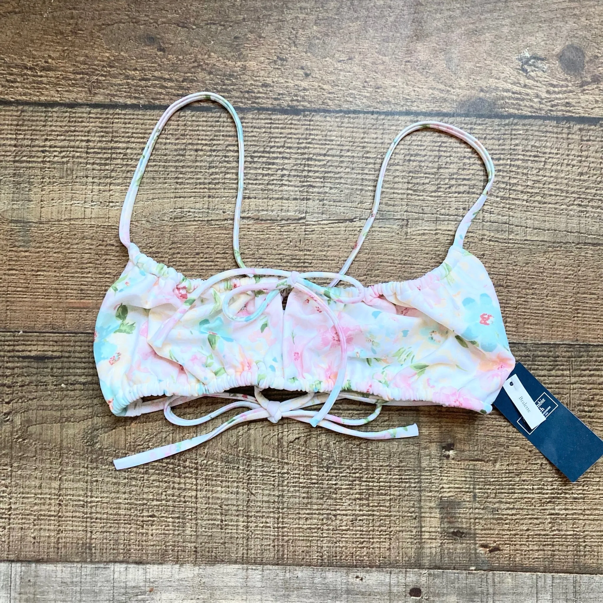 Abercrombie & Fitch Floral Cinched Bikini Bralette Top NWT- Size M (sold out online, we have matching bikini bottoms and cover up)