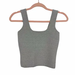 Abercrombie & Fitch Light Grey Heathered Knit Tank Top- Size XS