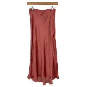 Abercrombie & Fitch Satin Midi Skirt- Size S