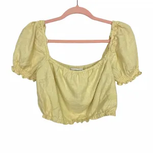 Abercrombie & Fitch Yellow Crop Top- Size XS (sold out online)