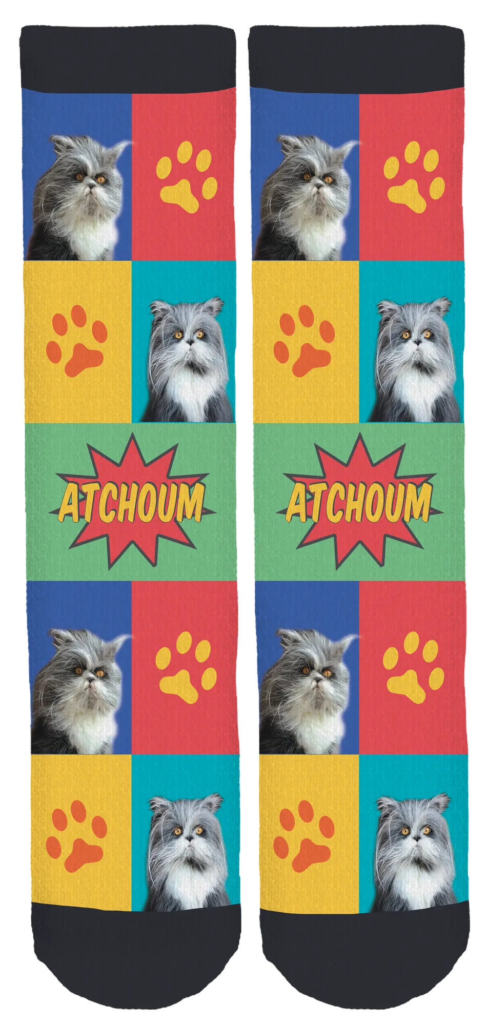 Atchoum the Cat Crew Socks