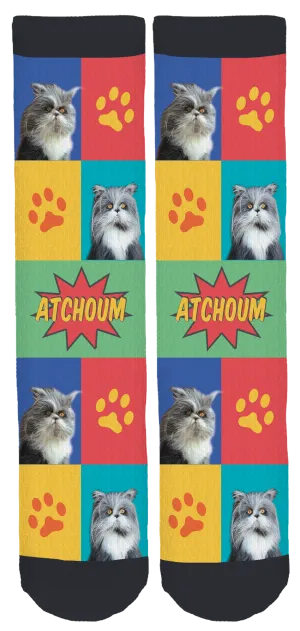 Atchoum the Cat Crew Socks