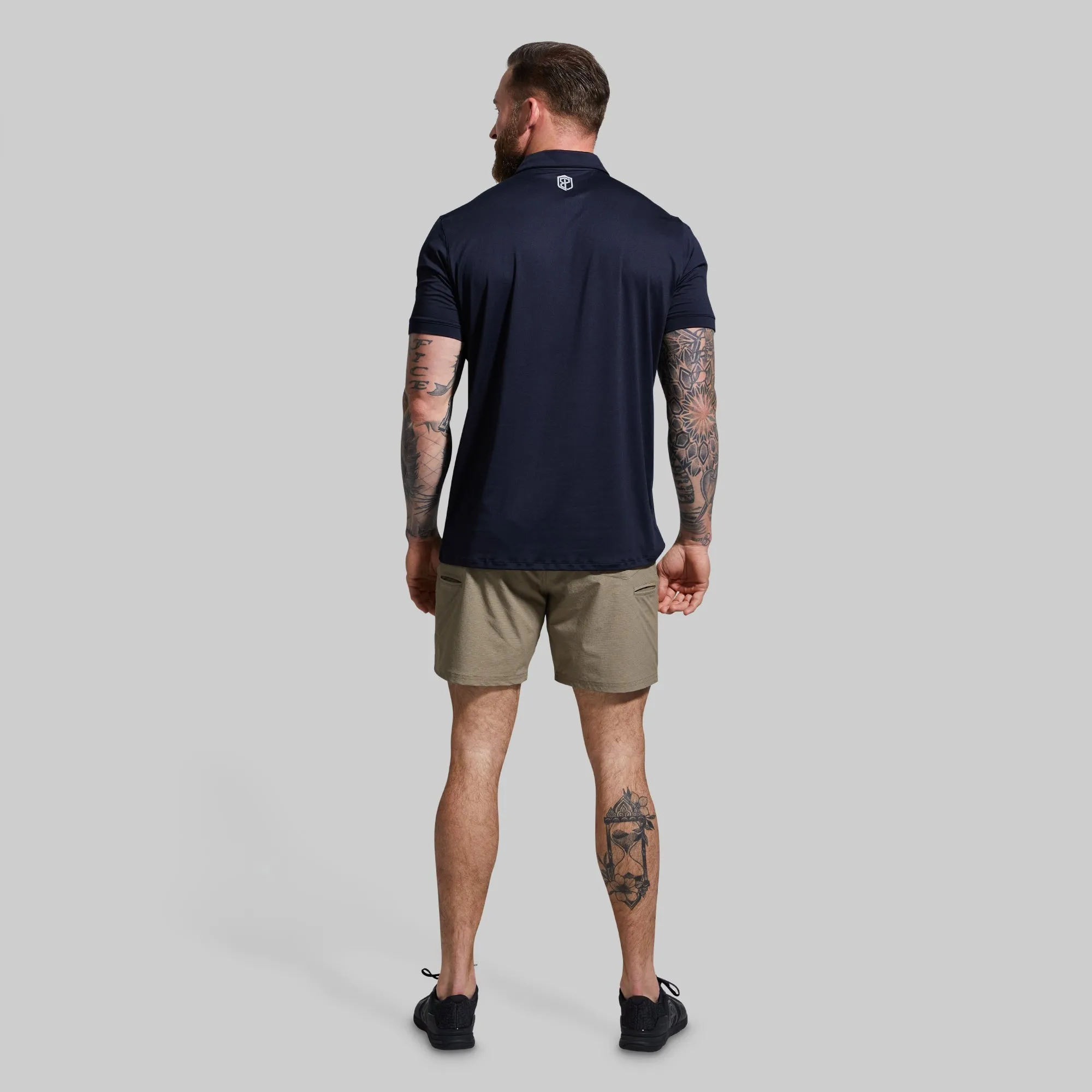 Athleisure Polo (Solid Navy)