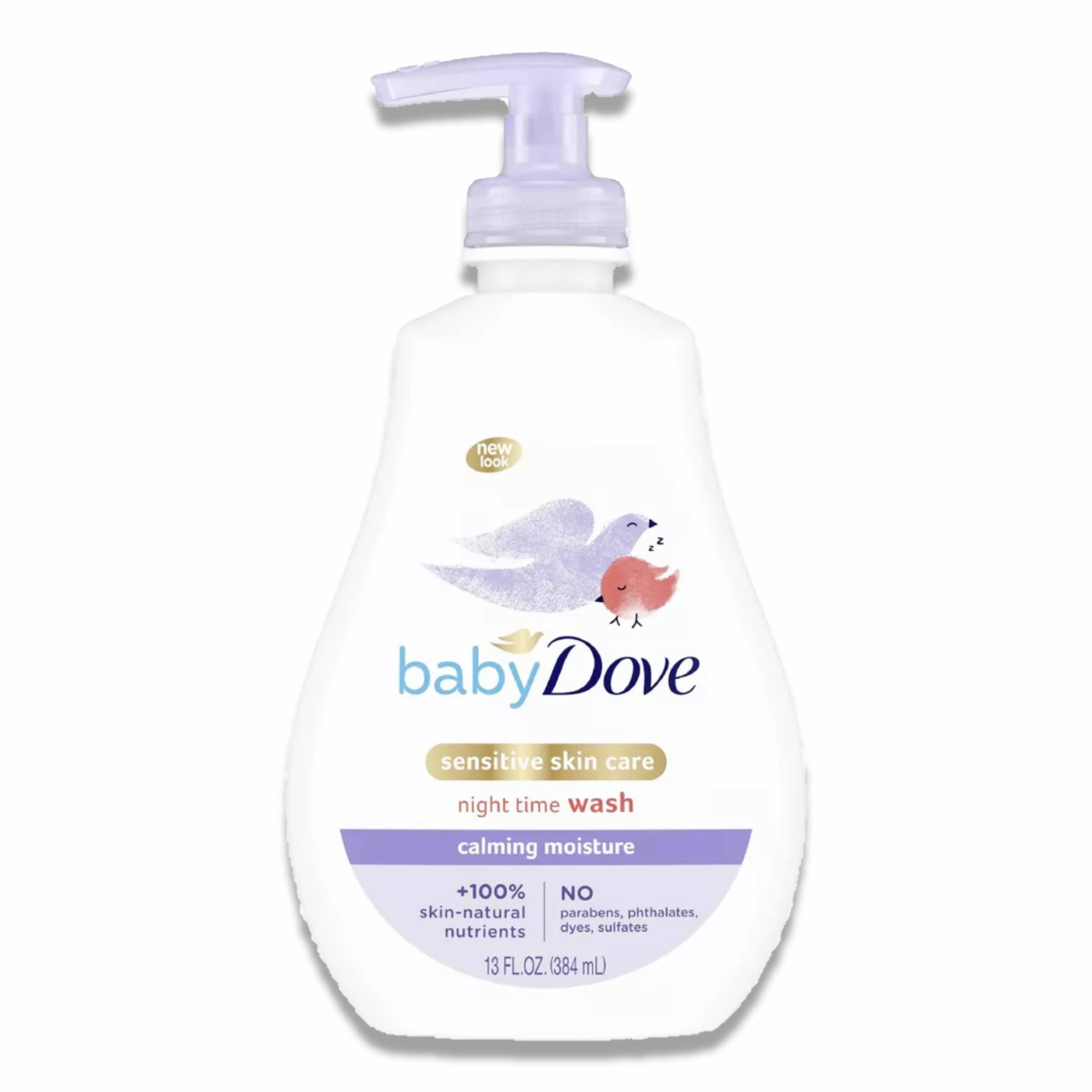 Baby Dove - Calming Moisture Sensitive Skin Night Time Wash - 13 Oz - 4 Pack