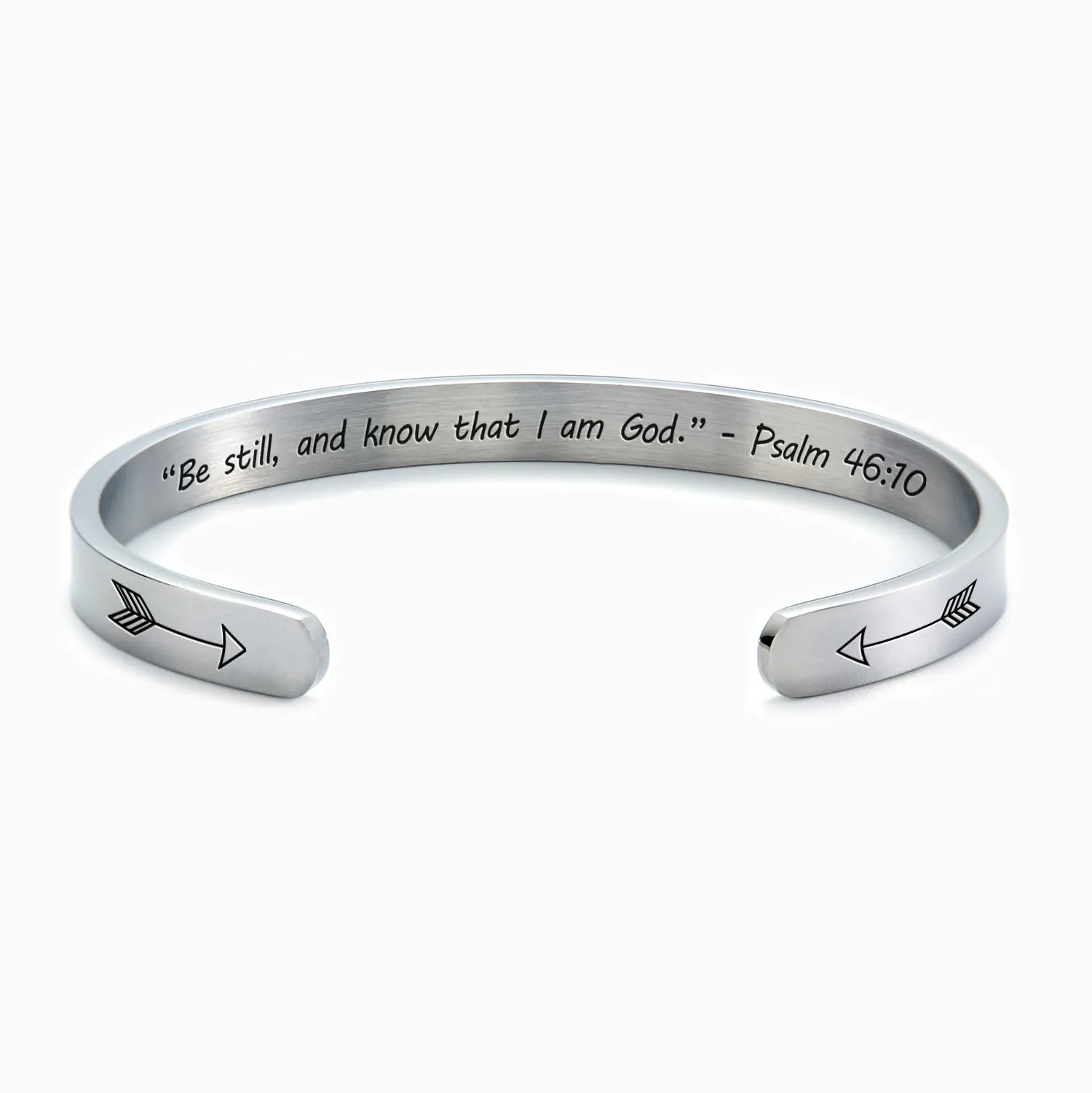 Be Still And Know that I Am God External Personalizable Cuff Bracelet