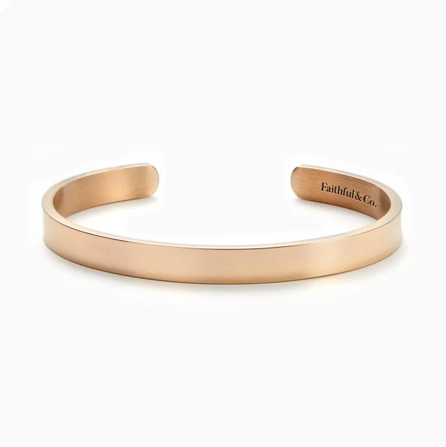 Be Still And Know that I Am God External Personalizable Cuff Bracelet