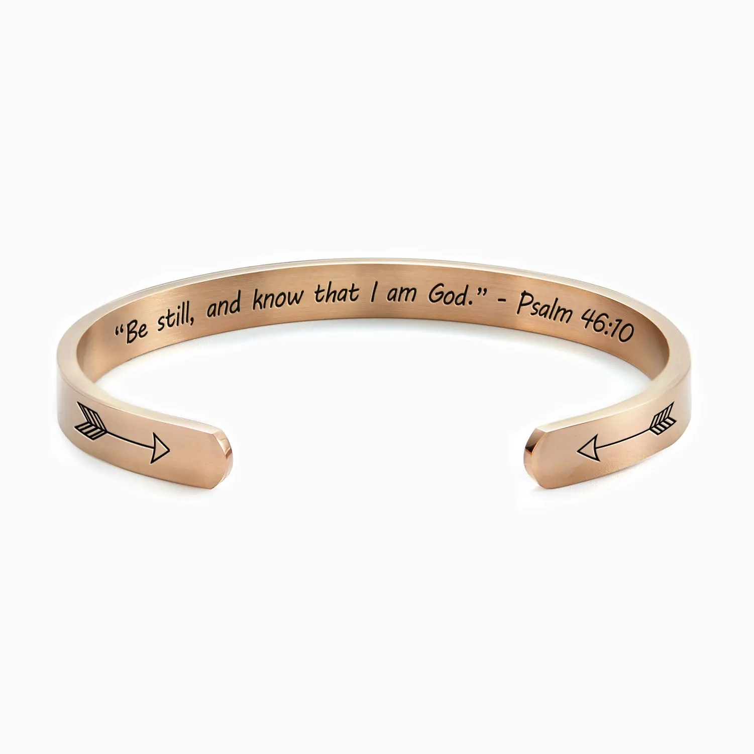 Be Still And Know that I Am God External Personalizable Cuff Bracelet