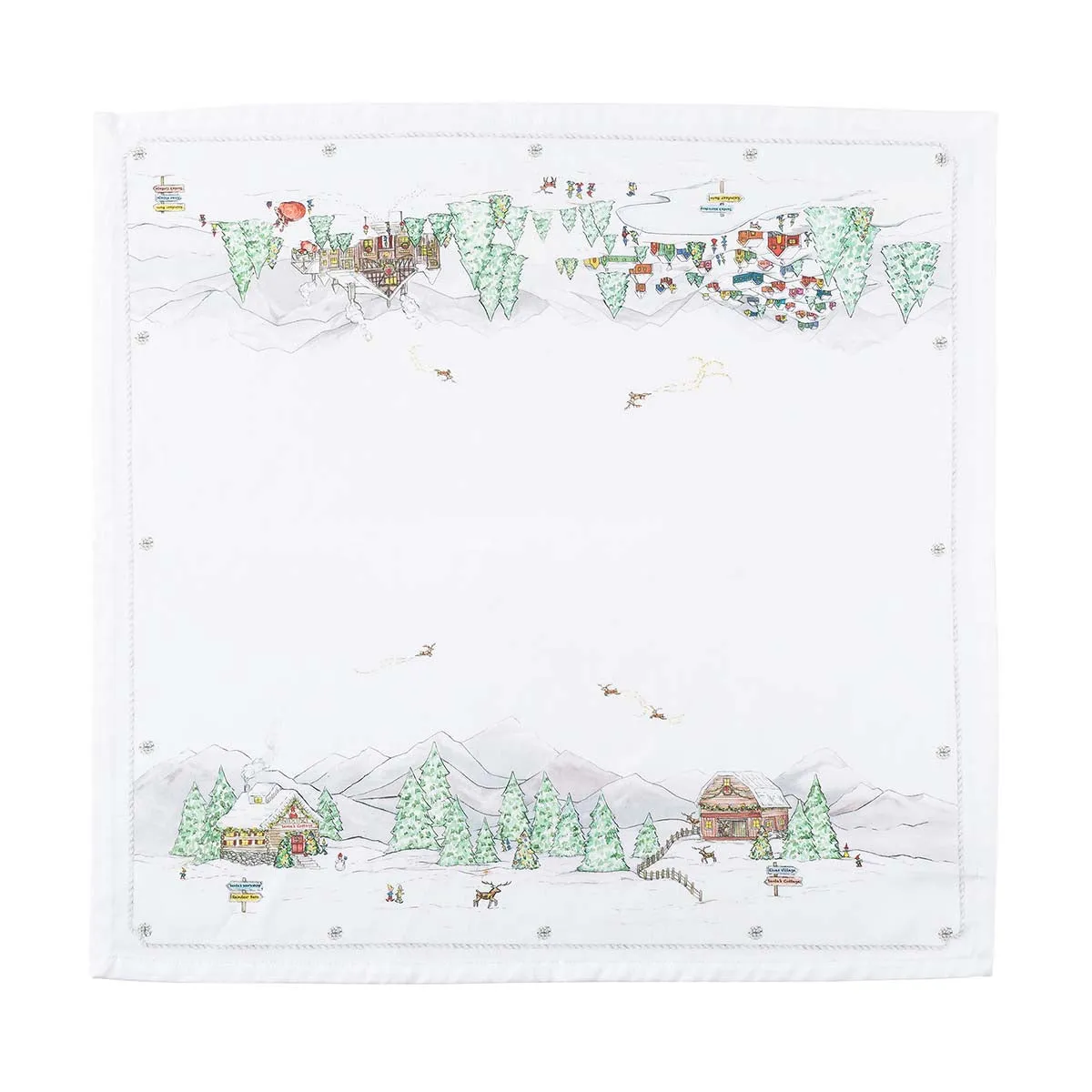 Berry & Thread North Pole Napkin Set/4 - Multi