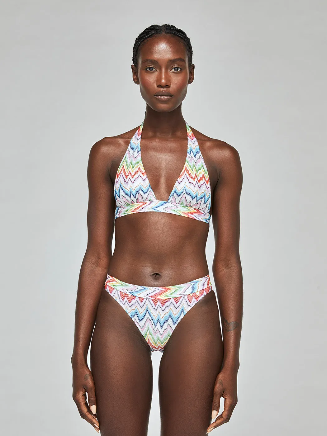 Bikini - Chevron Multi Zig Zag Stampa Chevron