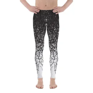 Black & White Ombre Men's Leggings