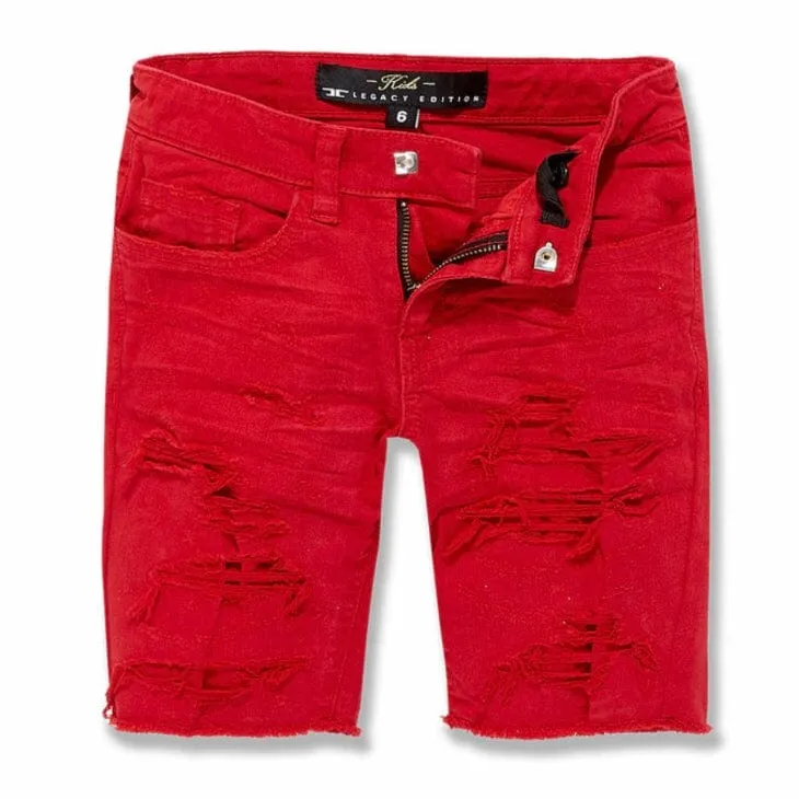 Boys Jordan Craig Tulsa Twill Shorts (Red) J3187SB