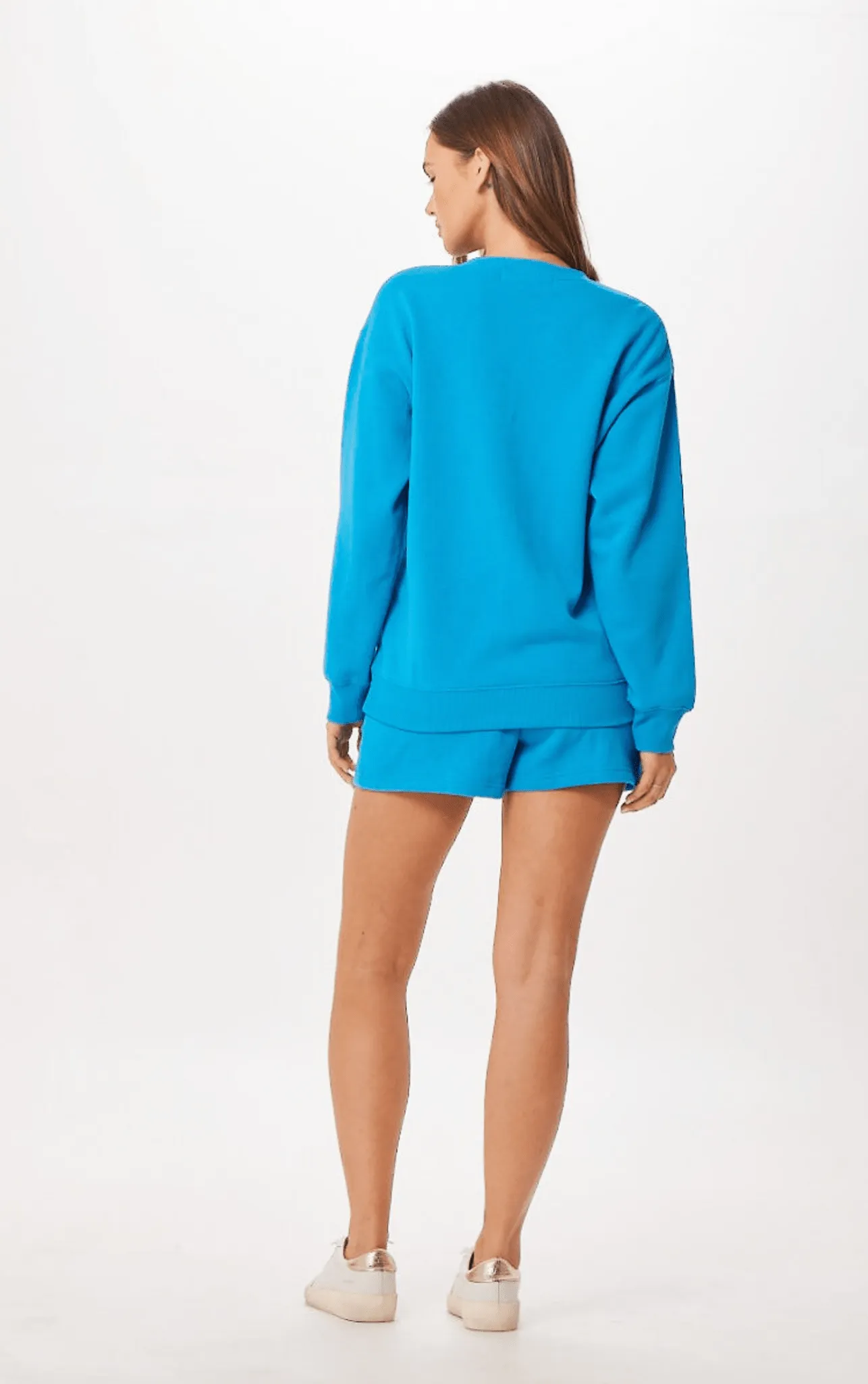 Bright Blue St. Tropez Jet Setter Surf Wash Crewneck