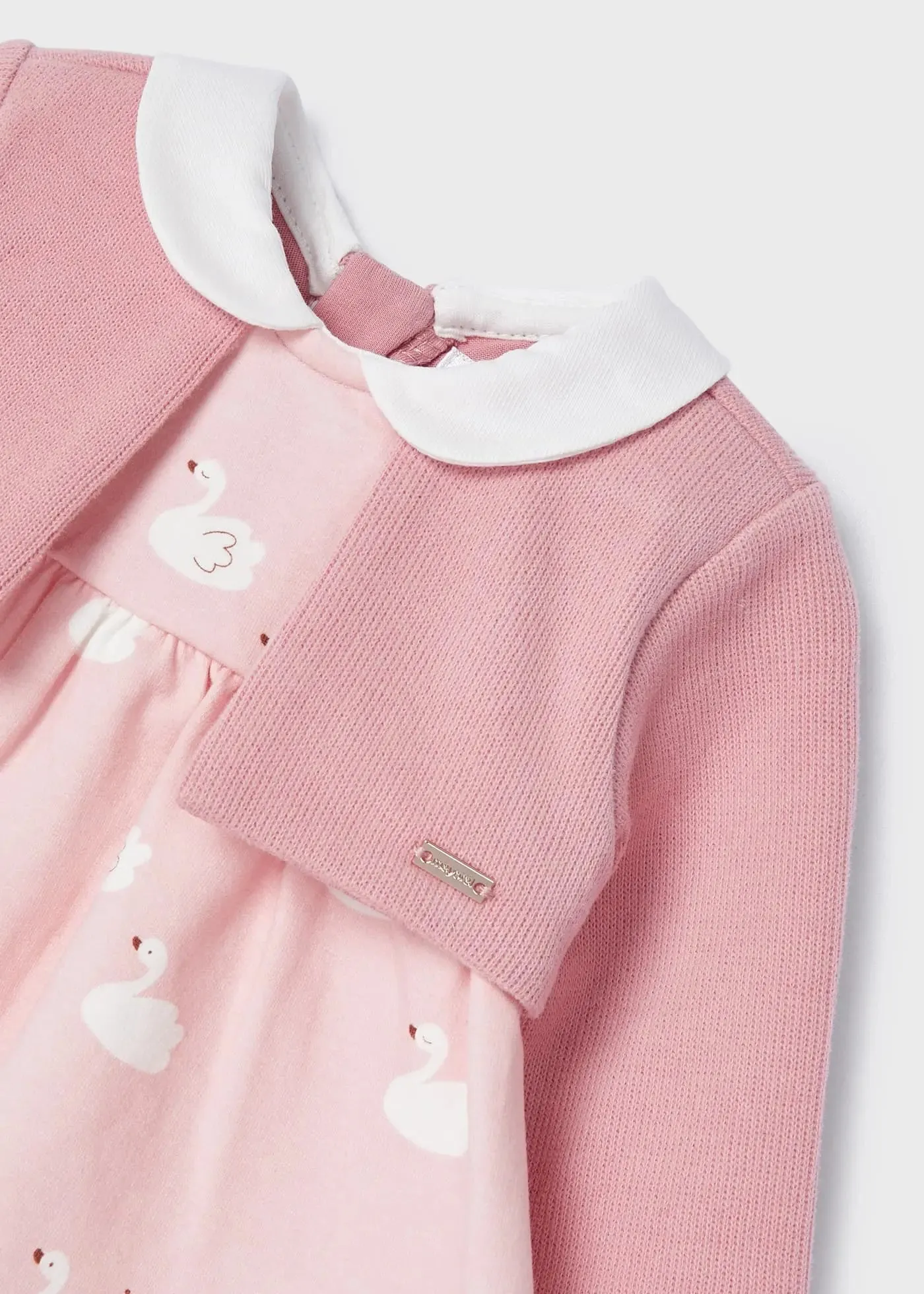 Cardigan Dress Newborn Pink | Mayoral