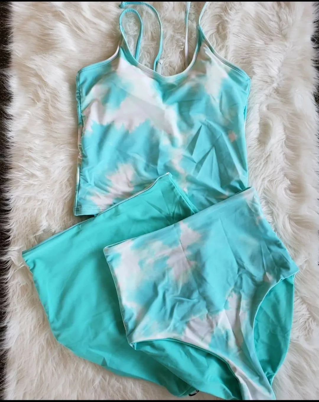 Coral Reef TIE DYE AQUA TOP - All Sales Final