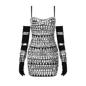 Crystal Mini Dress Set