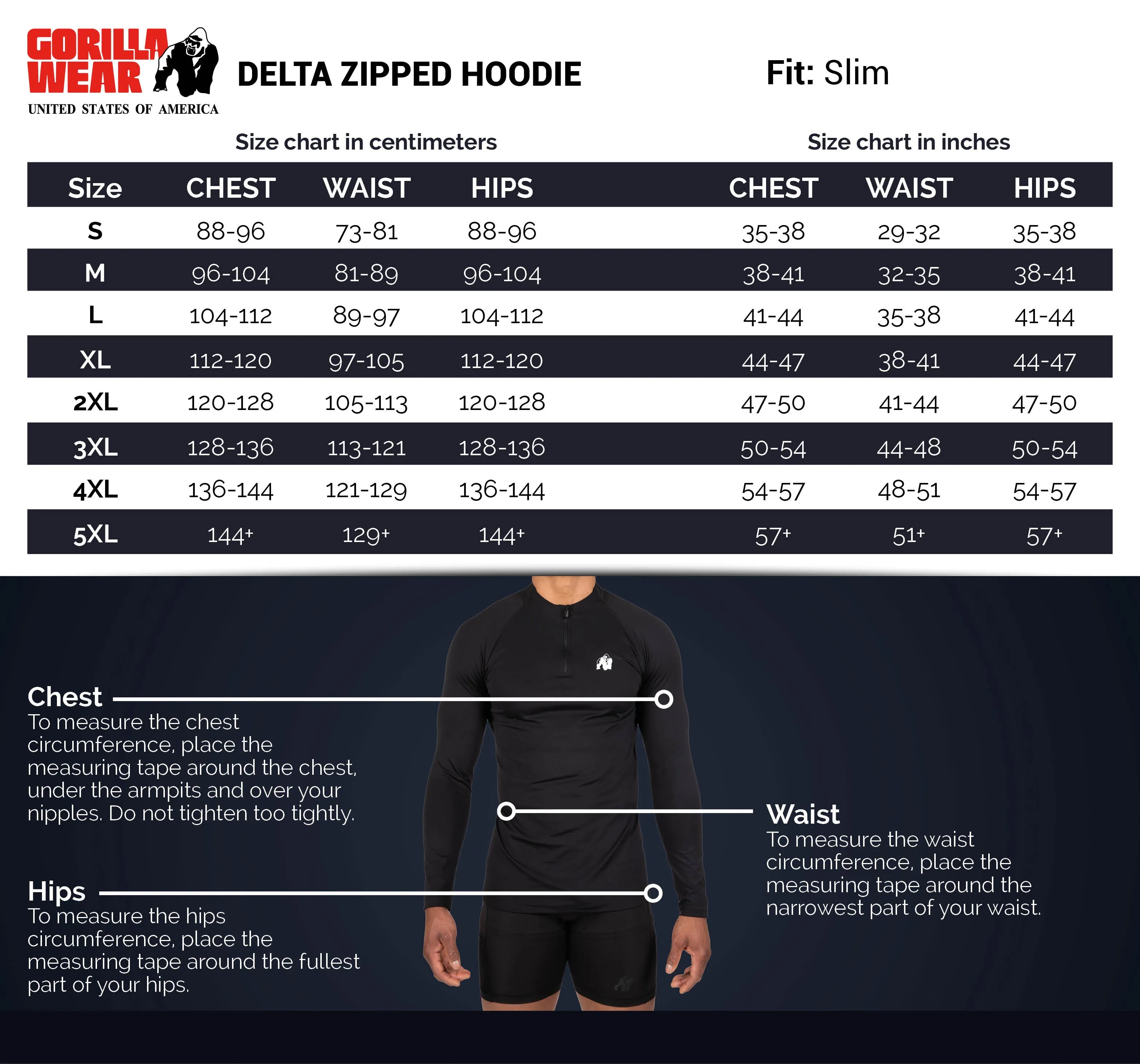 Delta Zipped Hoodie - Black