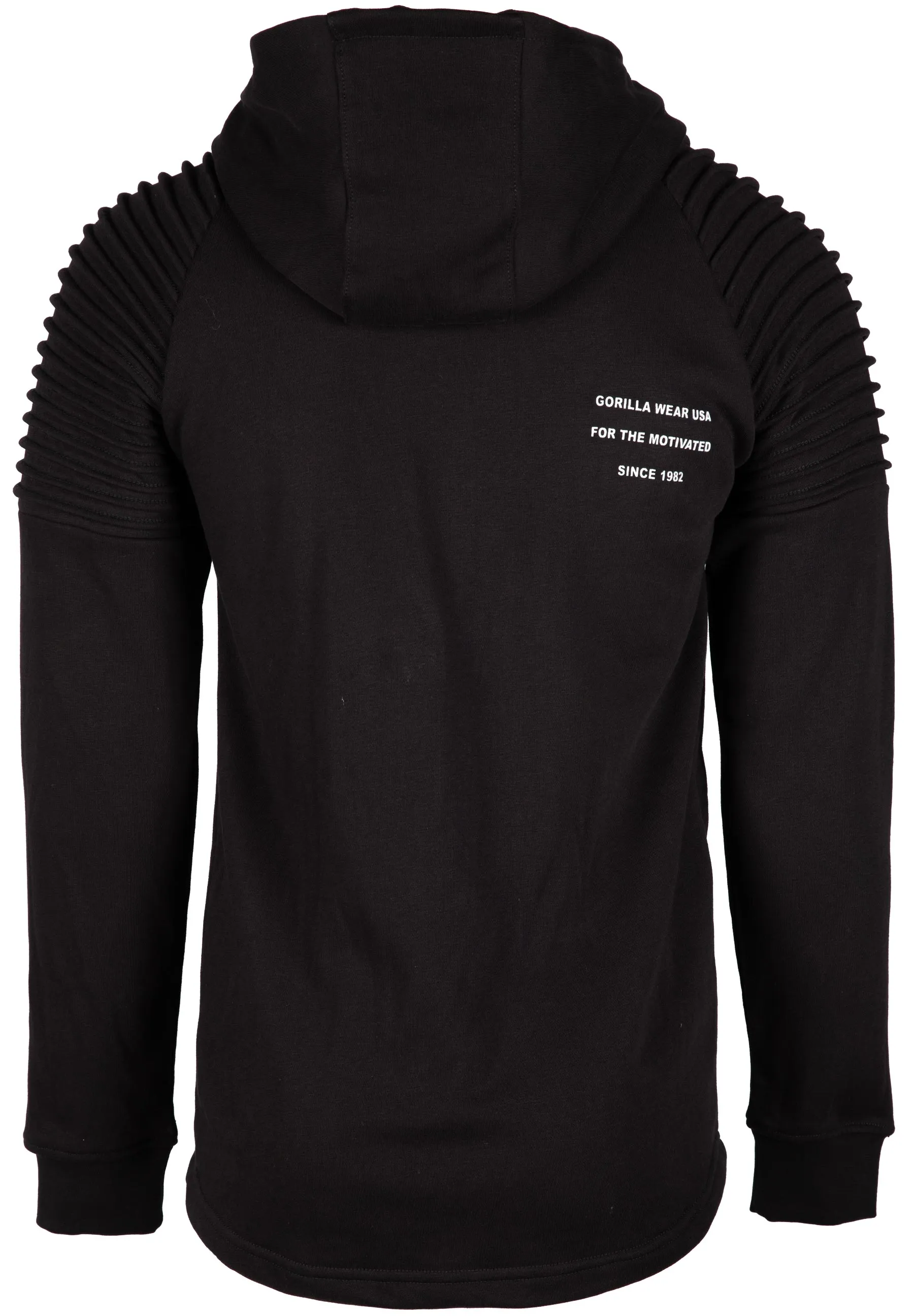 Delta Zipped Hoodie - Black