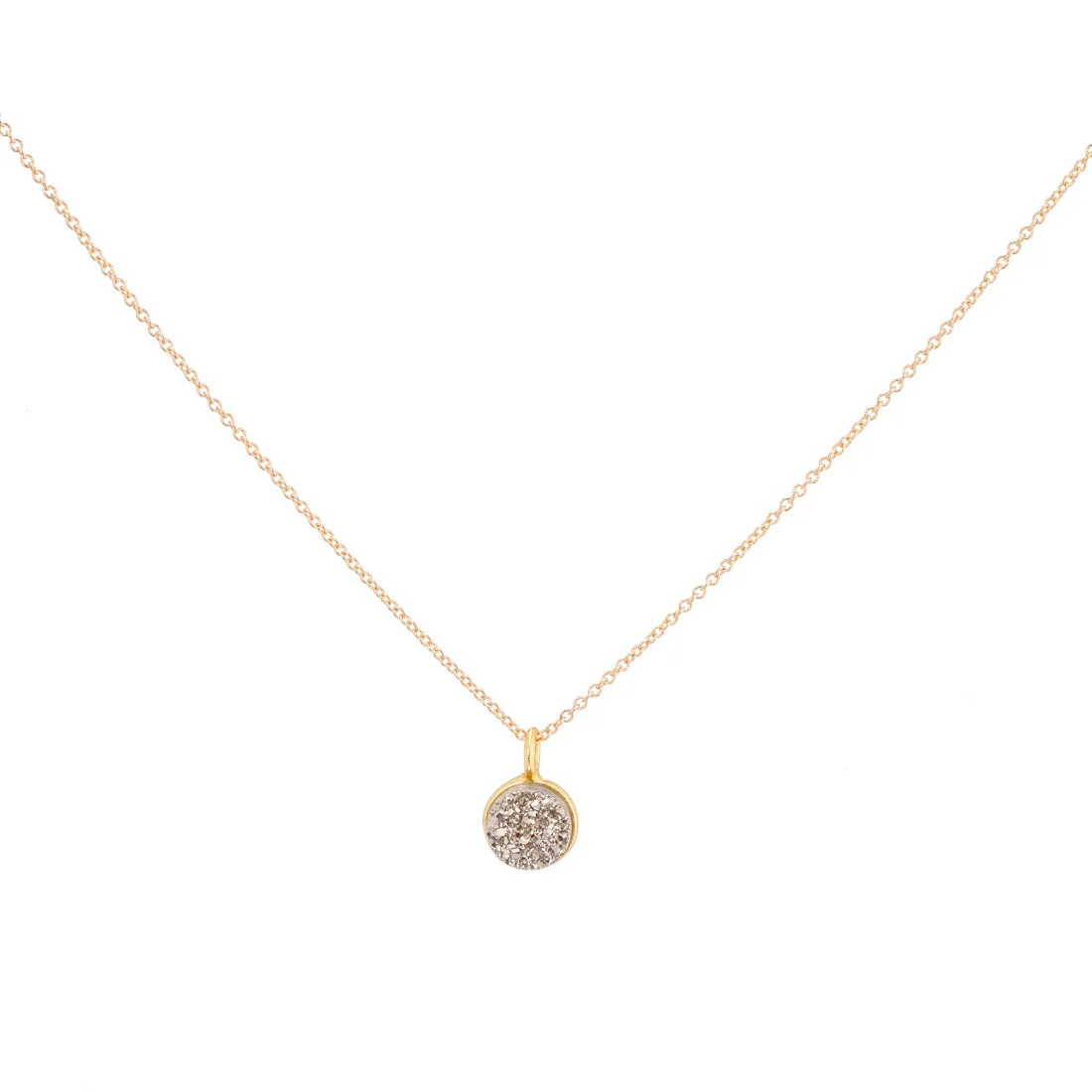 Druzy ROUND SPS NECKLACE - Small