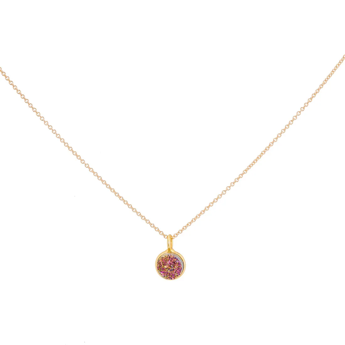 Druzy ROUND SPS NECKLACE - Small