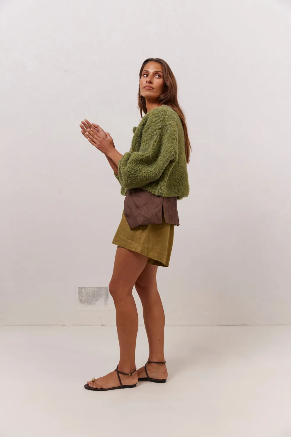 Elsie Knit Cardigan Green