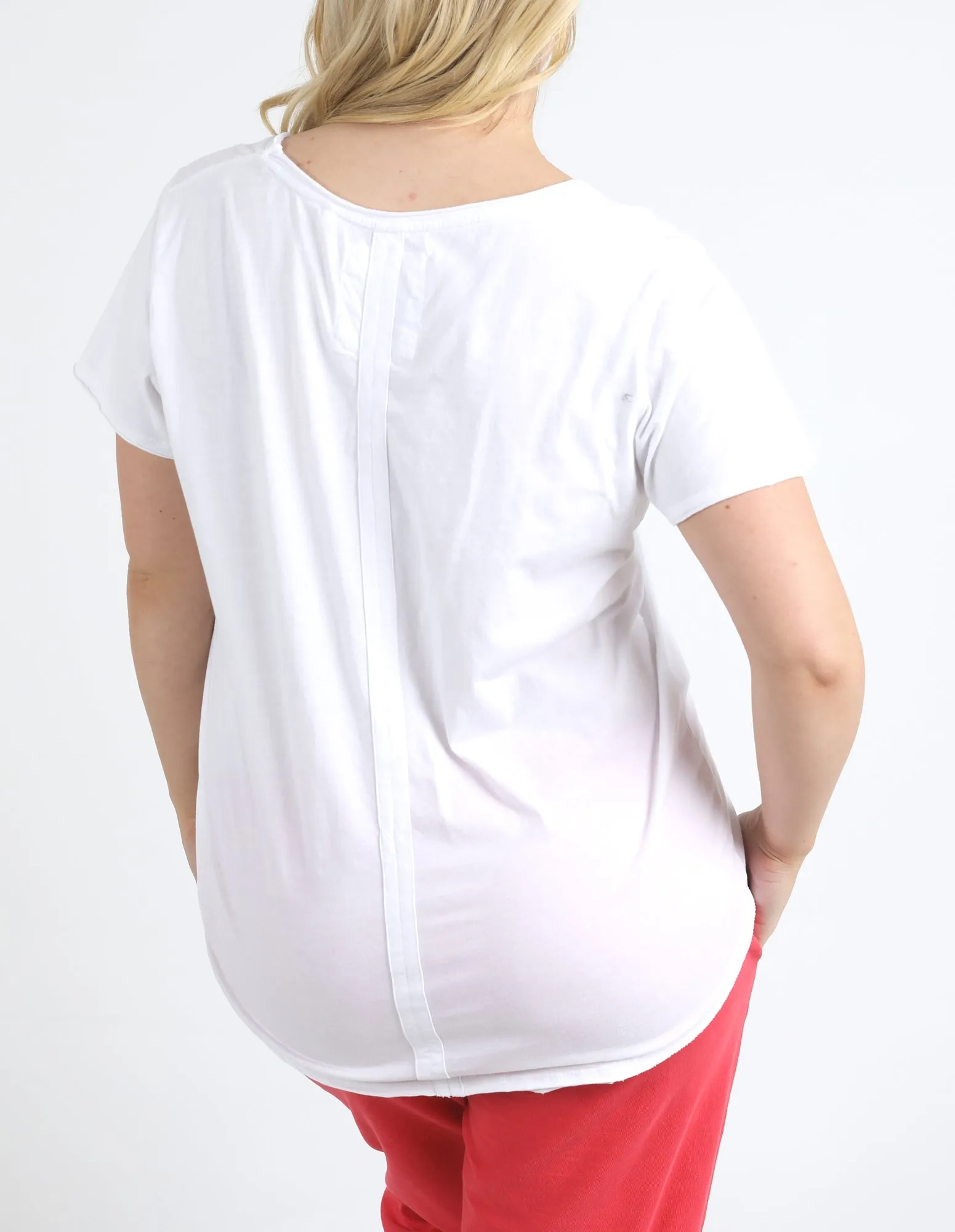 Fundamental Vee Tee White