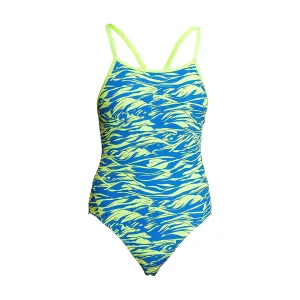 Funkita Girls Diamond Back One Piece FS11G - Blizzard Blitz