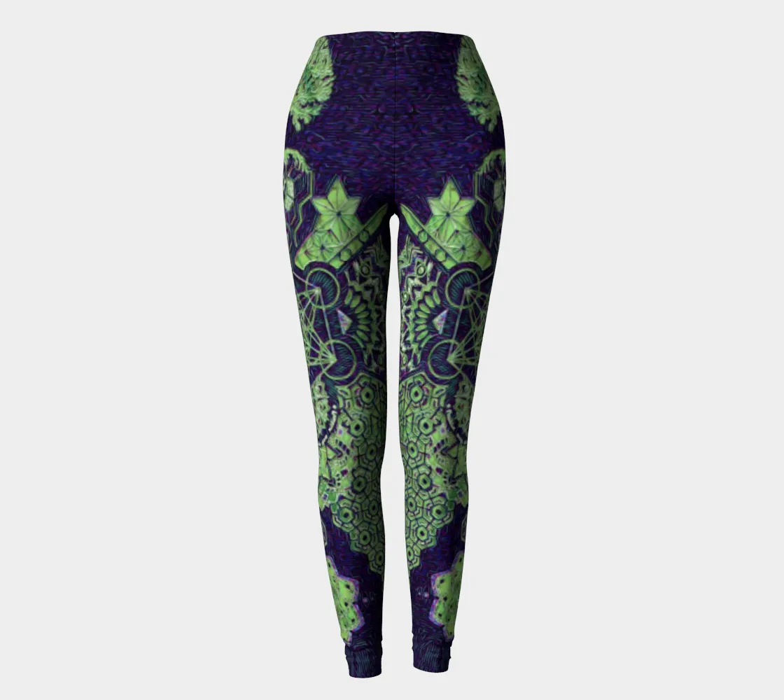 Geometric Purple | Leggings | Mil Et Une