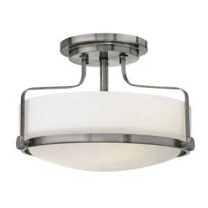 Harper 14.5" Semi-Flush Mount - Brushed Nickel