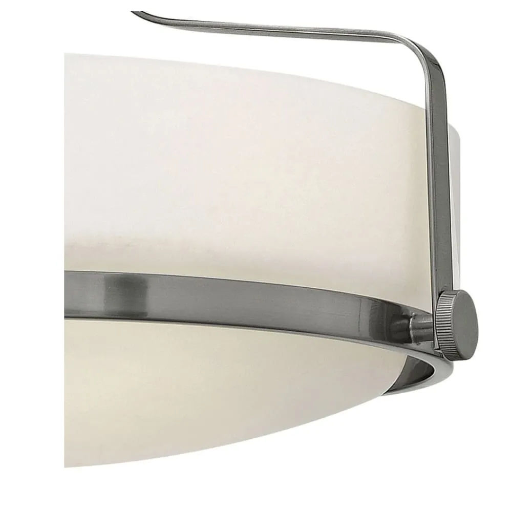 Harper 14.5" Semi-Flush Mount - Brushed Nickel