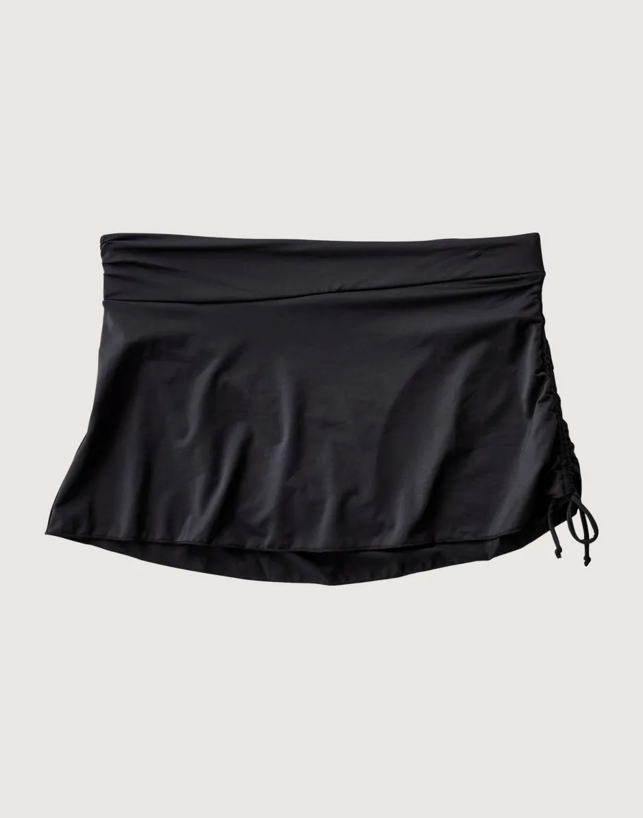 Hoku Swim Skirt: Black