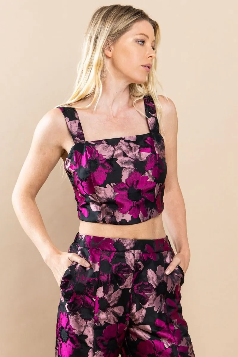 Jacquard Crop Top