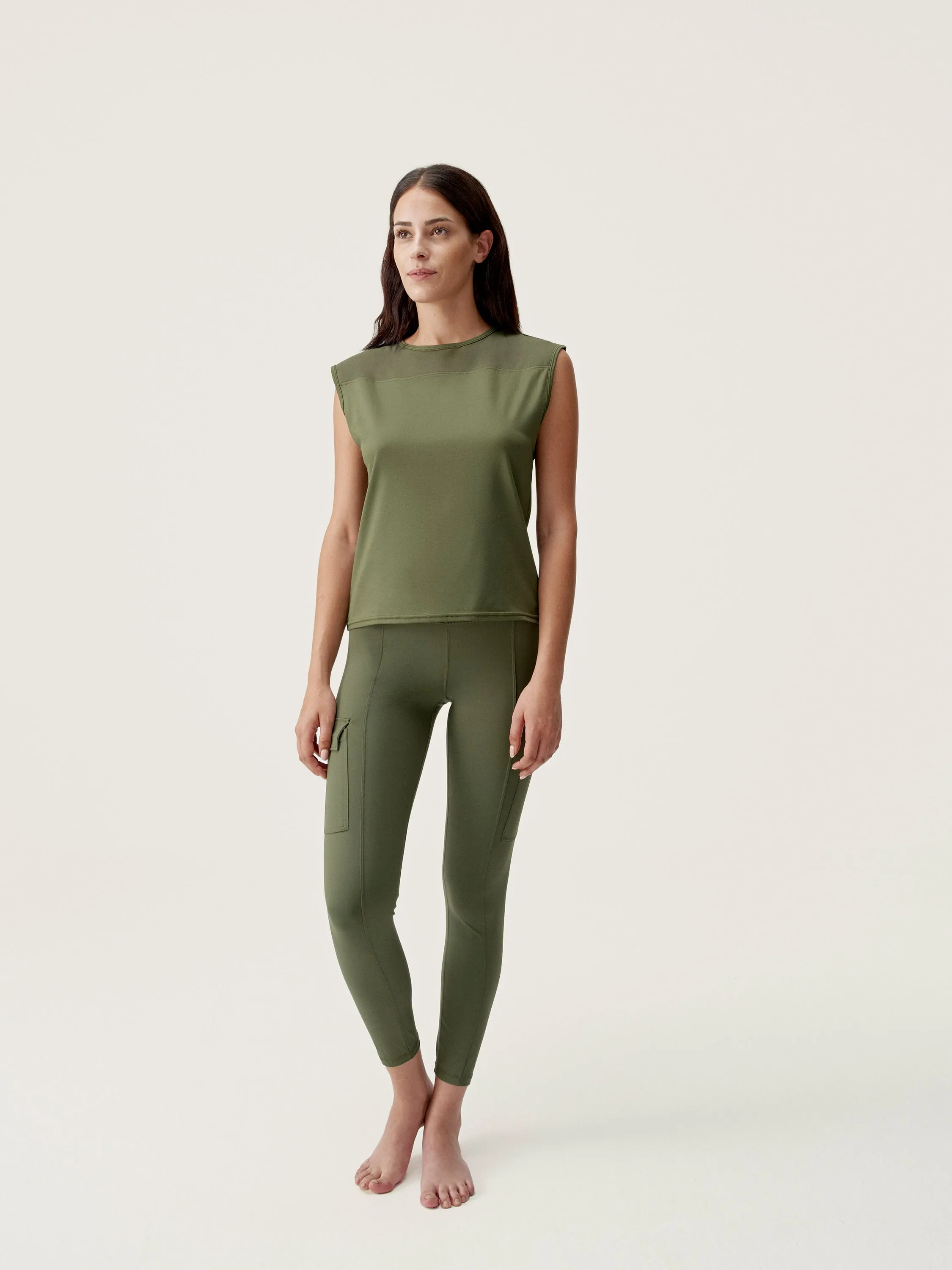 Legging Cargo - Olive Foncé