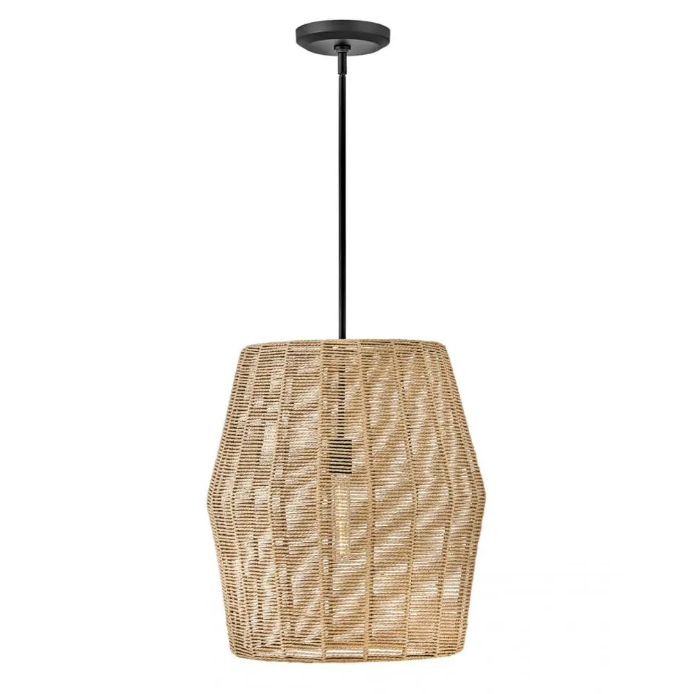 Luca Large Woven Pendant - Camel