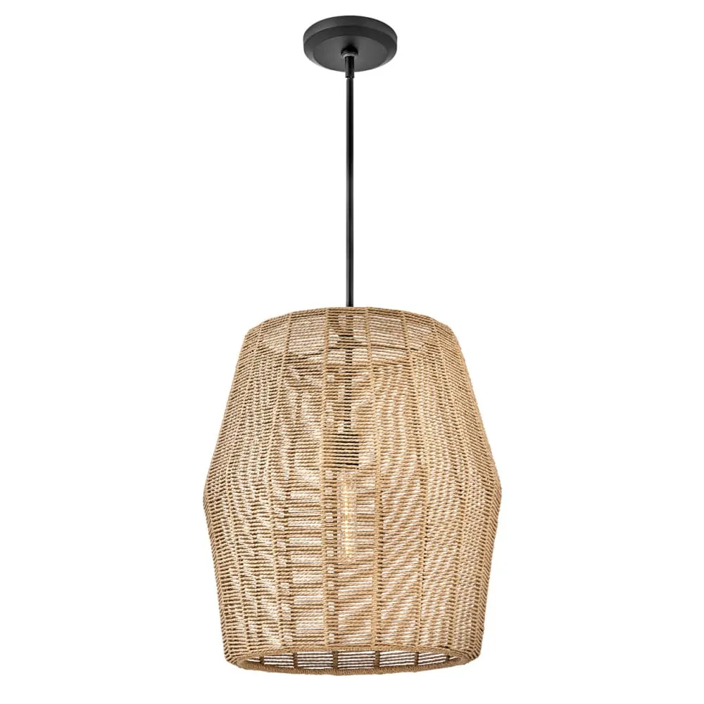 Luca Large Woven Pendant - Camel