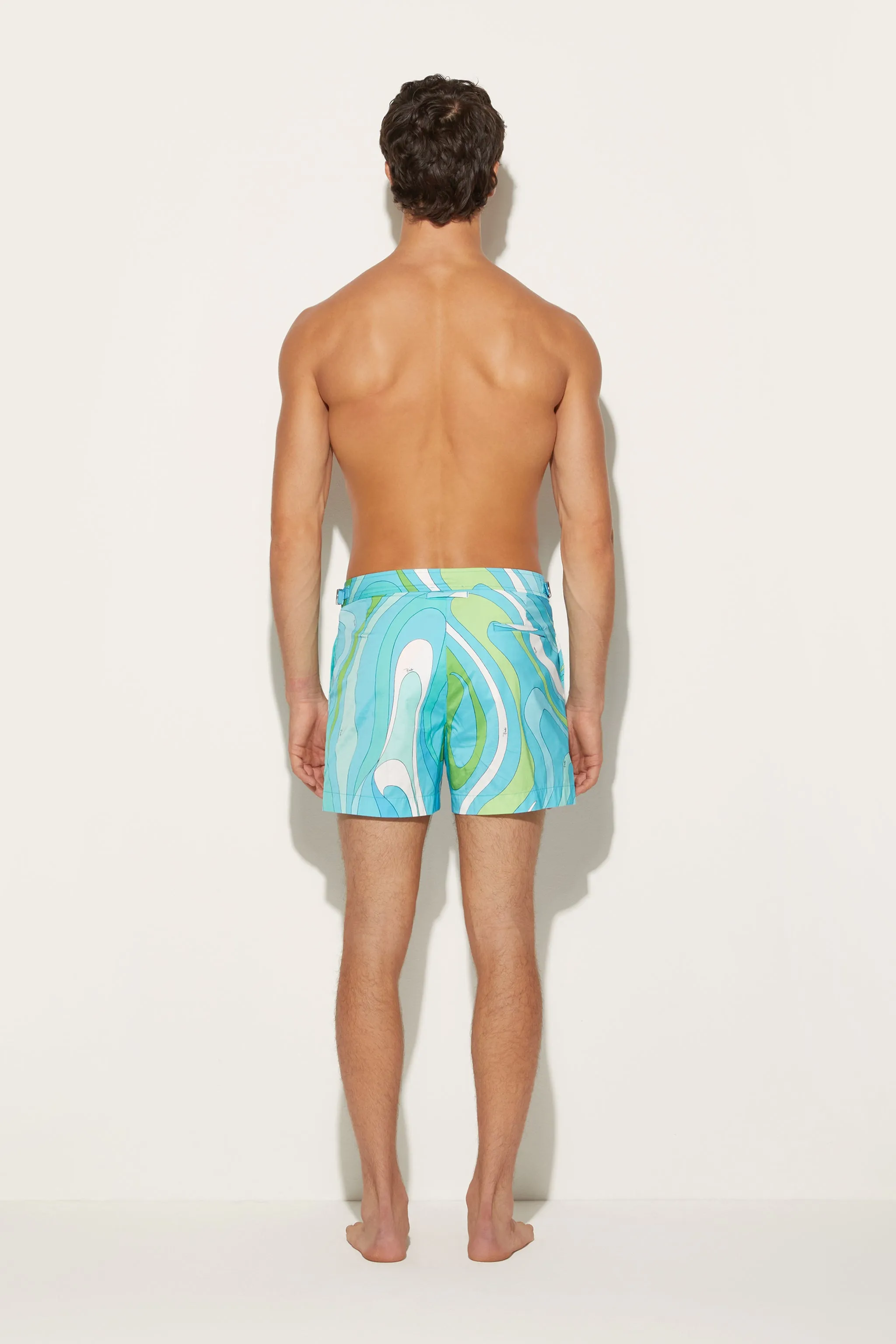 Marmo-Print Swim Shorts