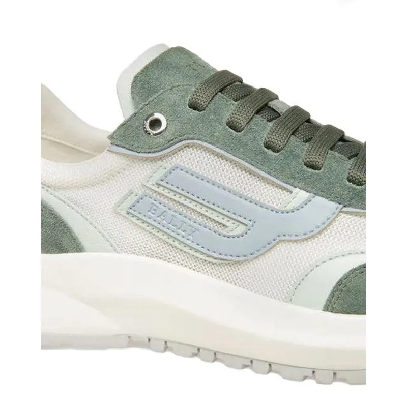 Men's Demmy-T Leather & Fabric Sneakers, Sage/White/Blue