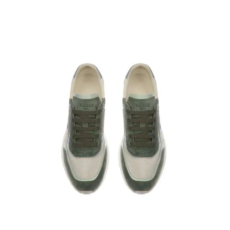 Men's Demmy-T Leather & Fabric Sneakers, Sage/White/Blue