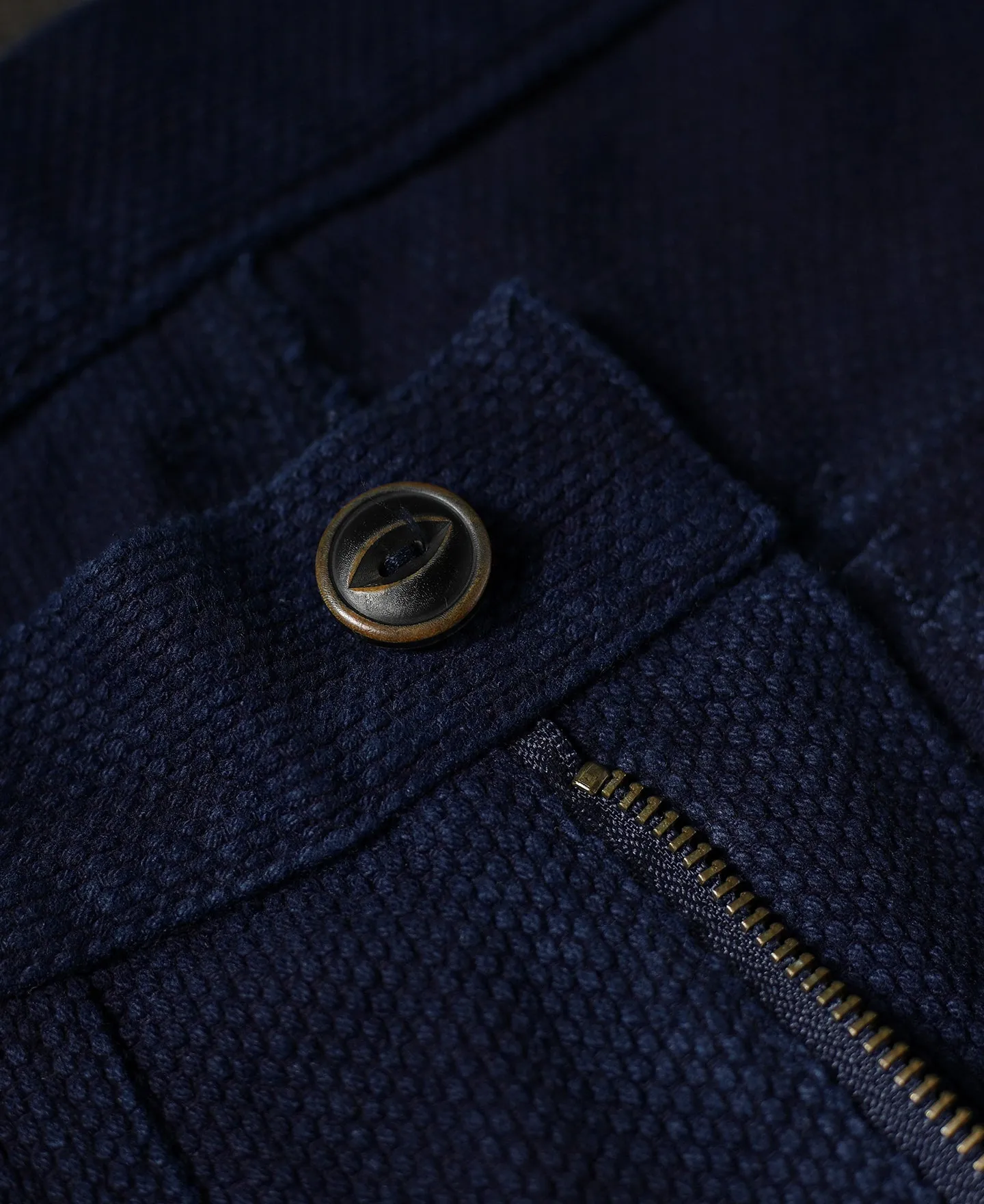 OG-107 Fatigue Pants - Indigo-Dyed Sashiko Version