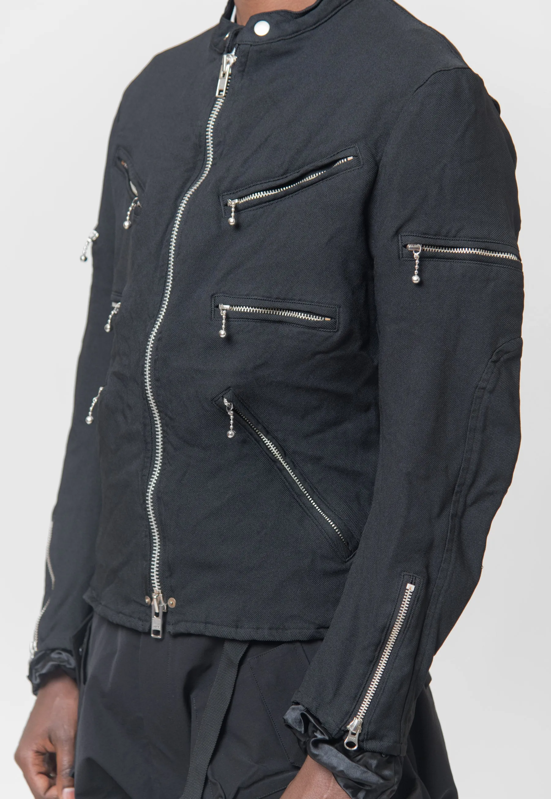 Overdyed Moto Jacket Black WL-J028