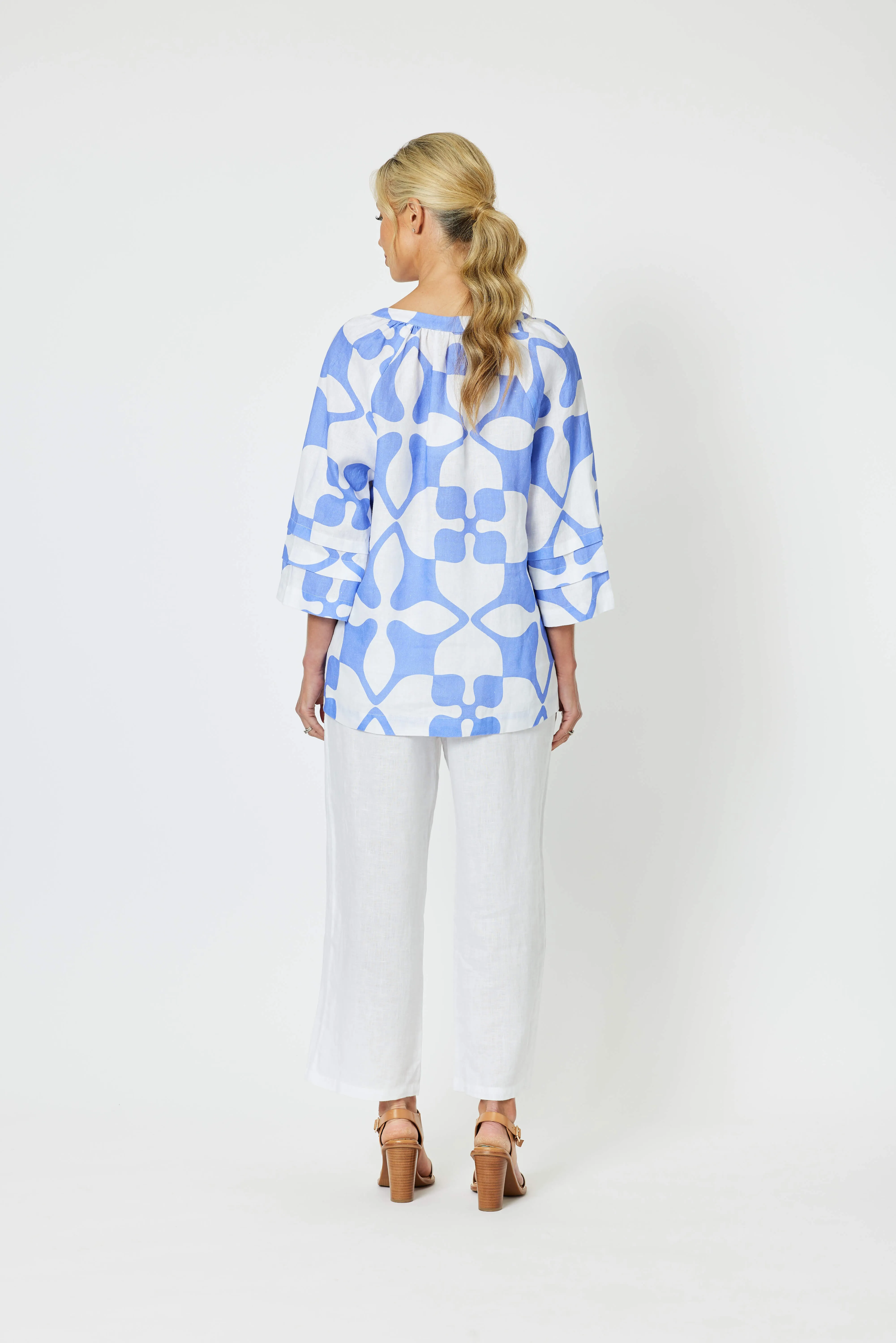 Pantile Print Top