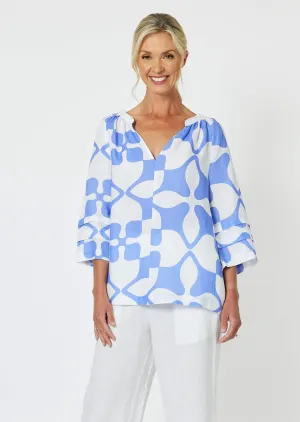 Pantile Print Top