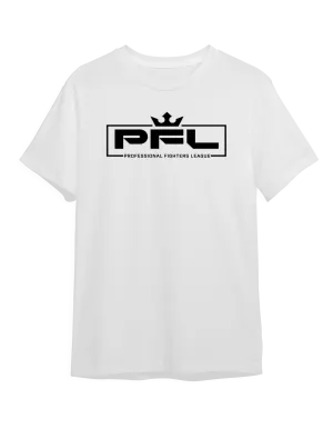 PFL Black Logo T-Shirt - White