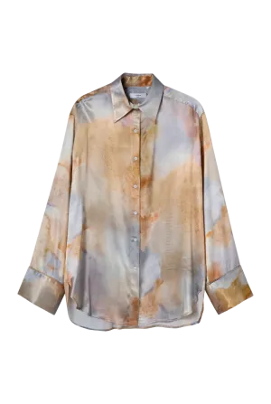 Pyjama Style Silky Shirt