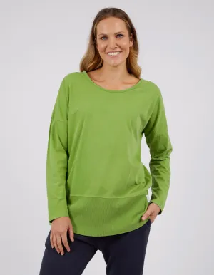 Rib Long Sleeve Jungle Green