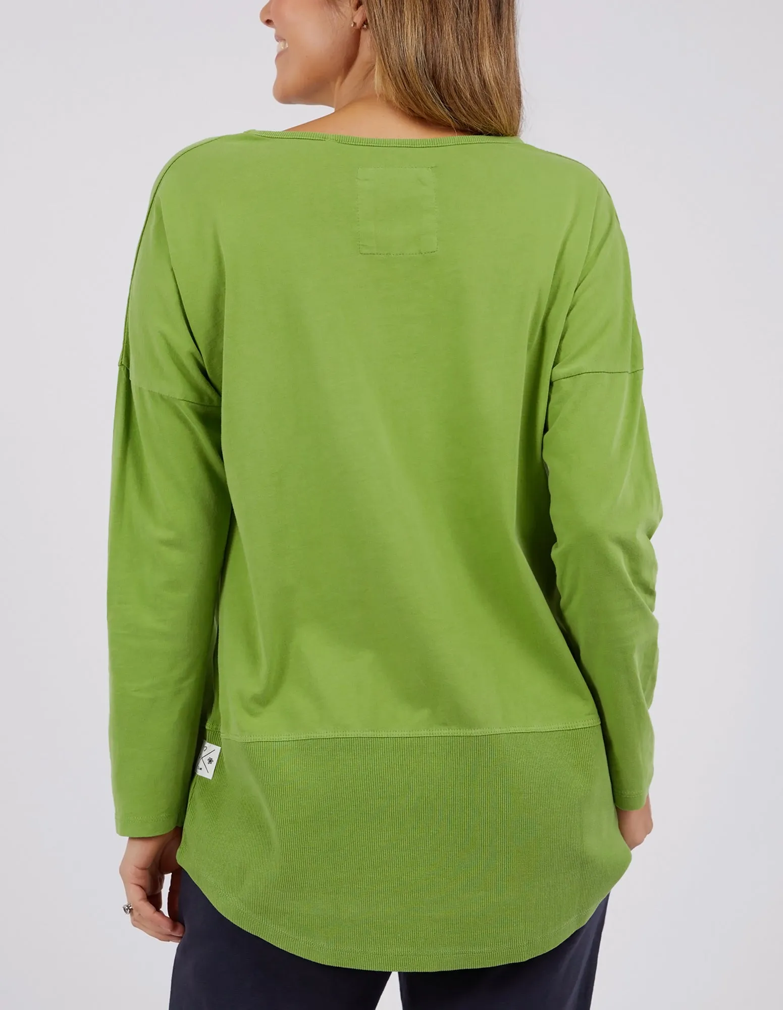 Rib Long Sleeve Jungle Green