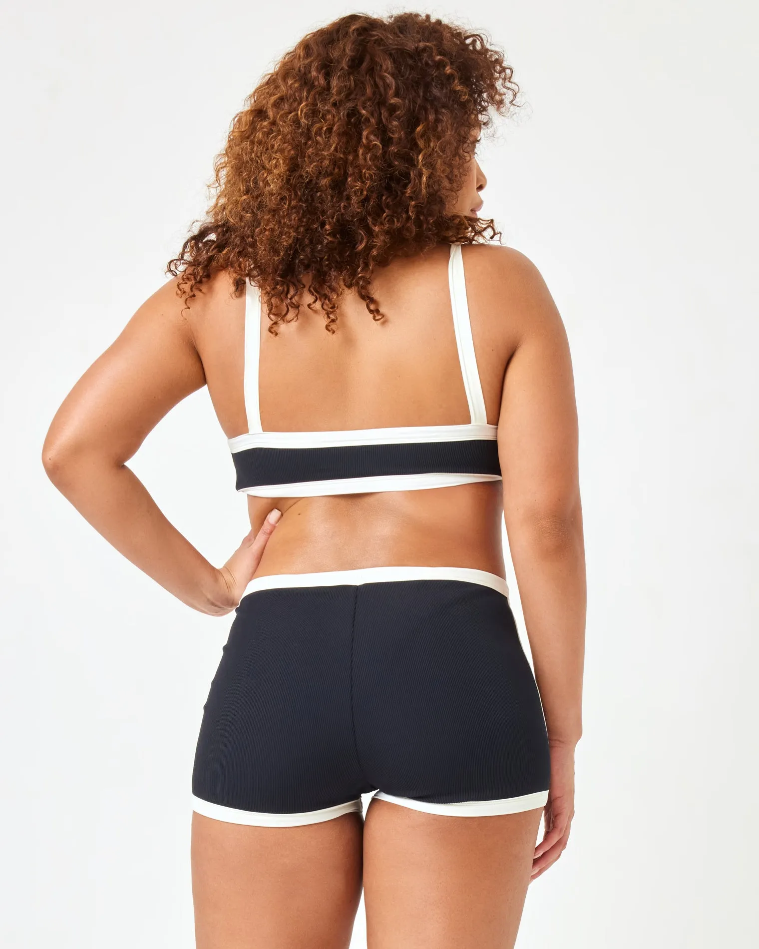 Sailor Bikini Bottom - Black-Cream