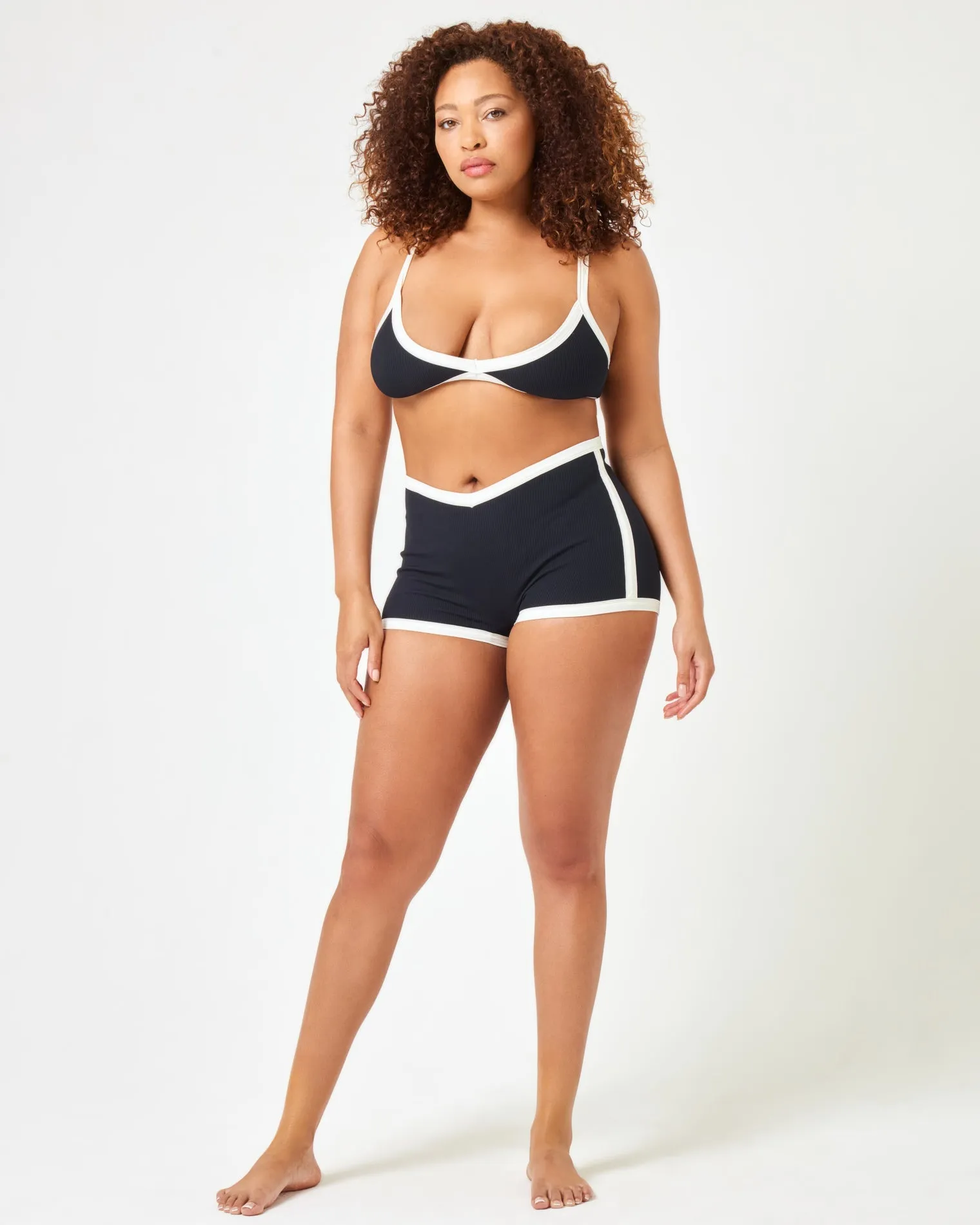 Sailor Bikini Bottom - Black-Cream