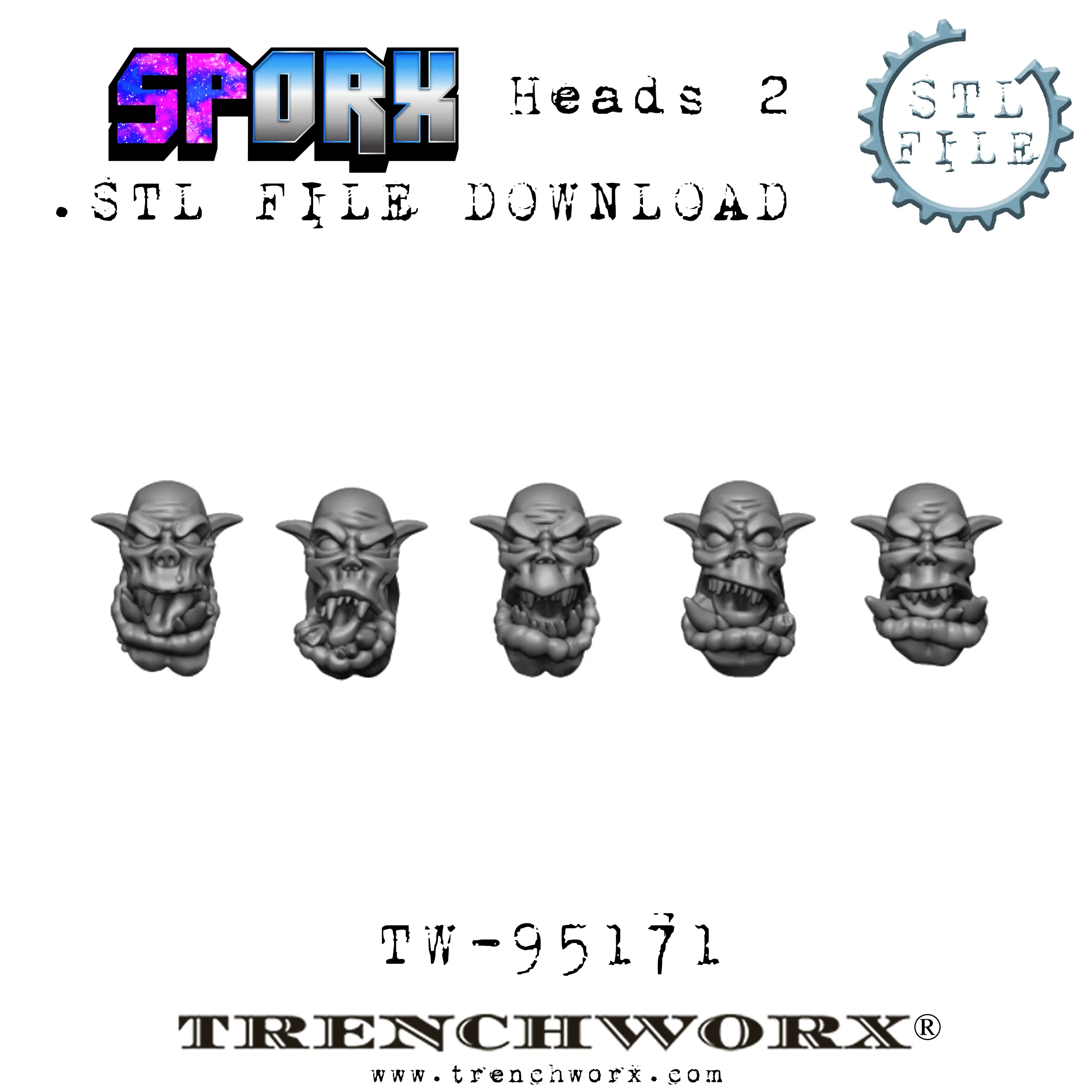 SpOrx Orc Army Battle Bundle .STL Download