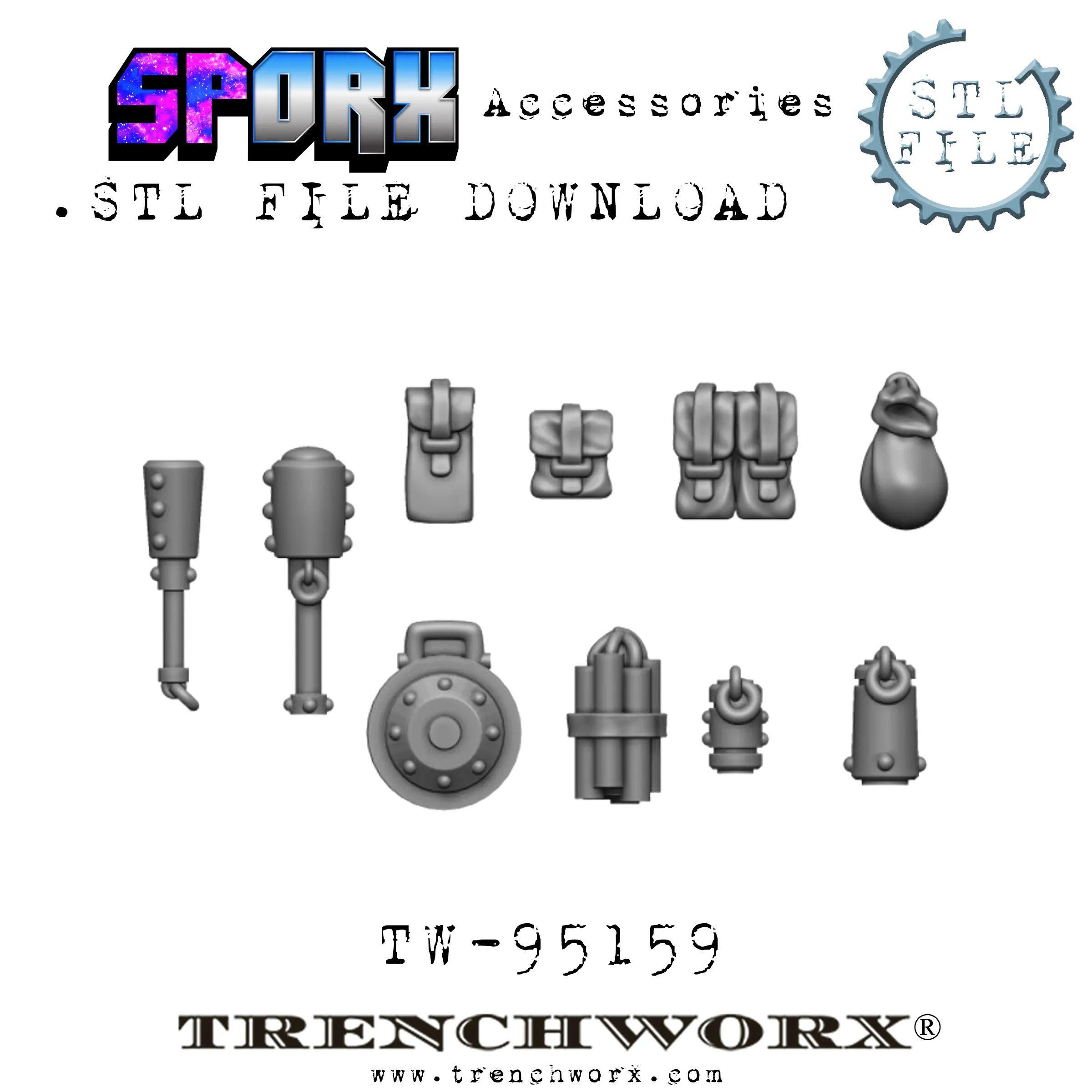 SpOrx Orc Army Battle Bundle .STL Download